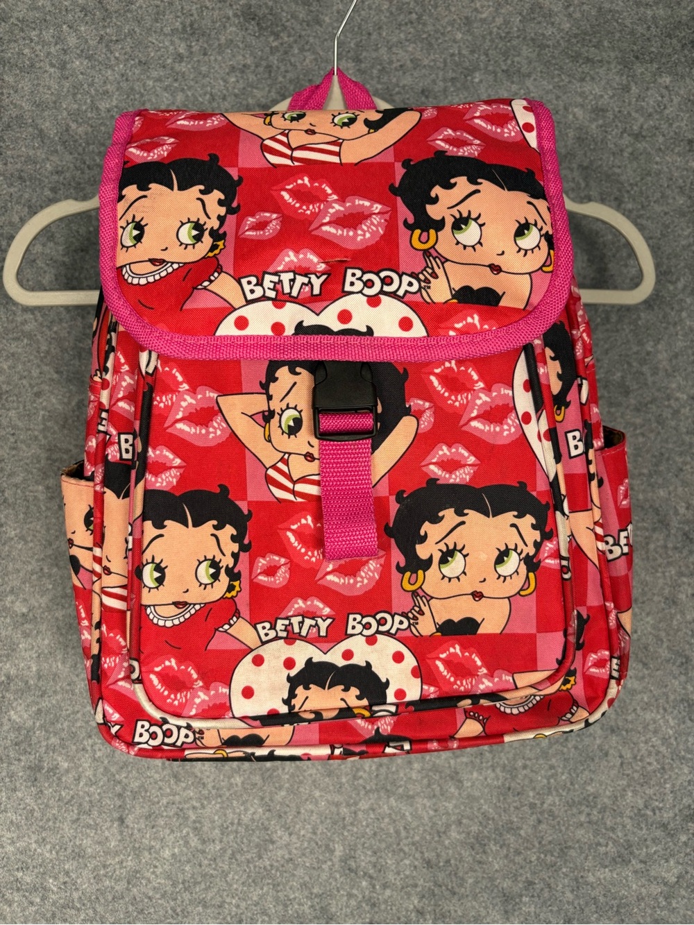 Betty Boop Pink Red Y2K All Over Print Backpack